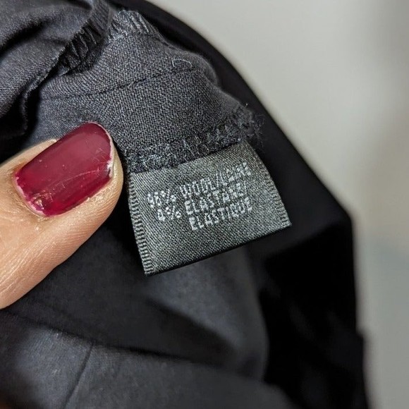 Lafayette 148 Black Wool Blend Dress Pants Size 4 - Picture 4 of 5